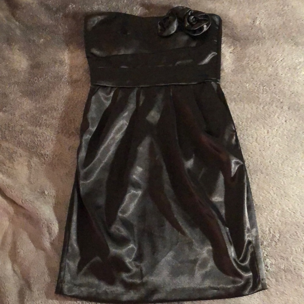 Black mini dress